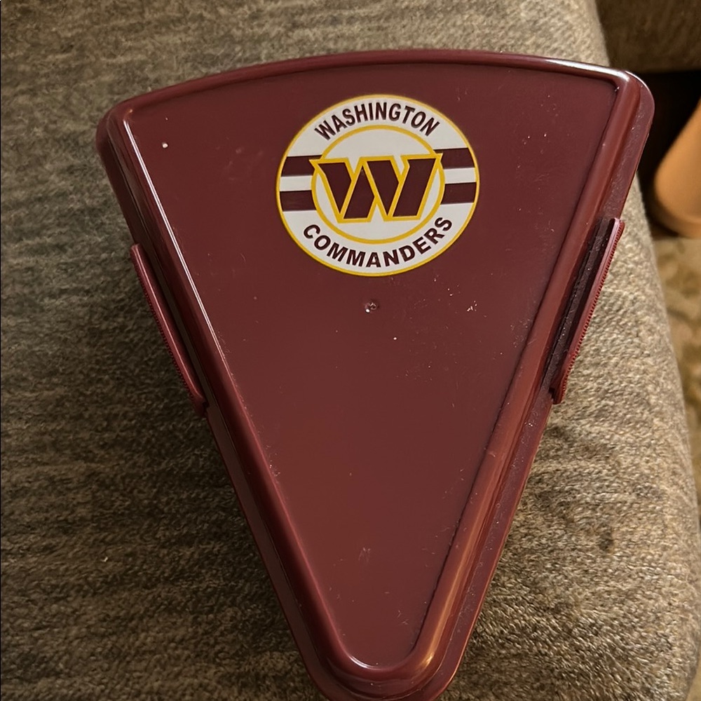 NFL Washington Commanders Maroon Pizza 🍕 Food Storage Container